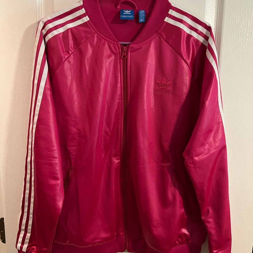Adidas original pink jacket